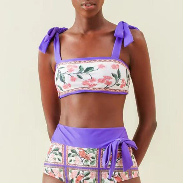 ✨ Trendy Colorblock 3-Piece Swimsuit – Sexy & Chic Beachwear ☀️✨