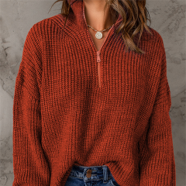 π§₯ Cozy Chic Zippered Turtleneck Sweater β Trendy & Comfy Must-Have π€