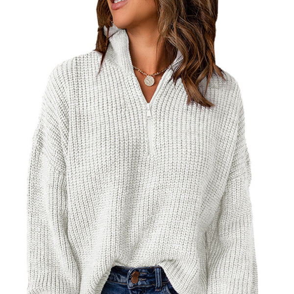 π§₯ Cozy Chic Zippered Turtleneck Sweater β Trendy & Comfy Must-Have π€