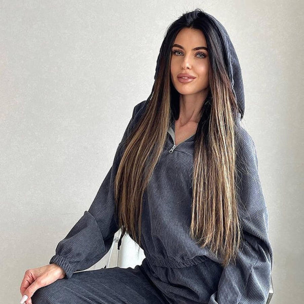 π€ Cozy & Chic Hooded Two-Piece Set β Perfect for Lounge & Street Style π€