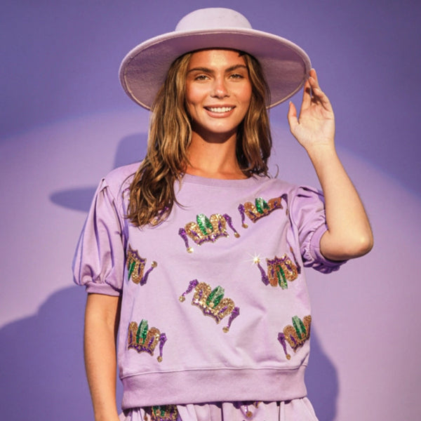 β¨ Chic Sequin Two-Piece Set β Casual Short Sleeve & Shorts Outfit for Women β¨