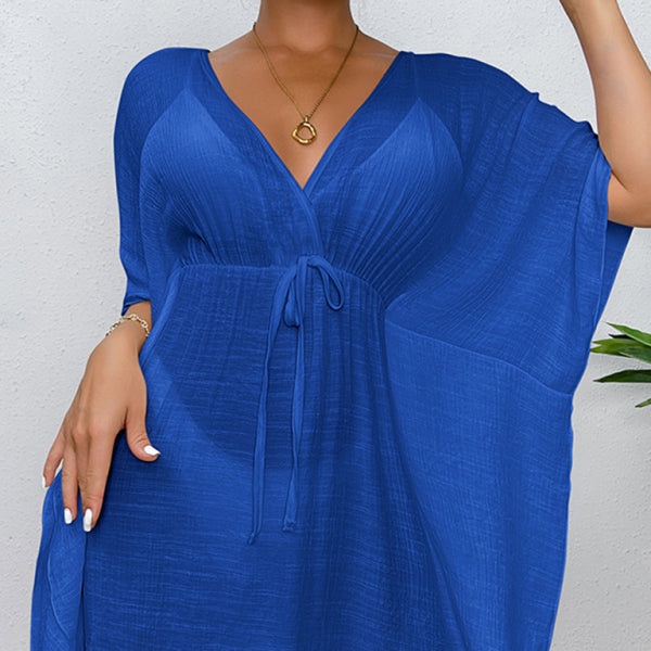 π©· Chic Beach Cover-Up Waist Tie Sun Protection Shirt β Trendy & Lightweight π©·