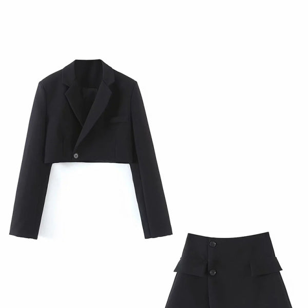 ✨ Chic & Trendy Blazer Skirt Set – Casual Yet Stylish Outfit for Any Occasion ✨