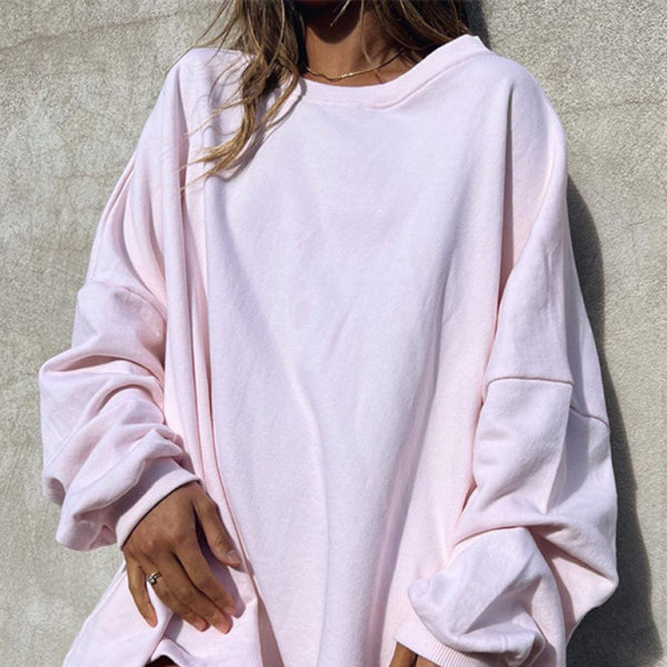 ποΈ Cozy Chic Long Sleeve Sweatshirt for Women Casual Loose Fit Trendy Top π