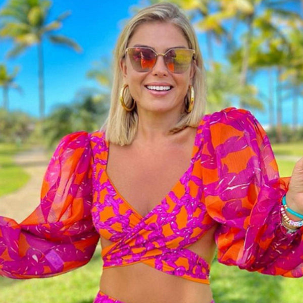 π Trendy Printed Long Sleeve Bikini Set β Sexy & Chic Swimwear π΄