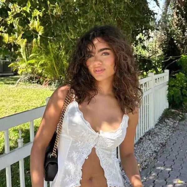 🖤 Luxe Lace Satin Camisole – Chic, Flirty & Perfect for Any Outfit 🖤