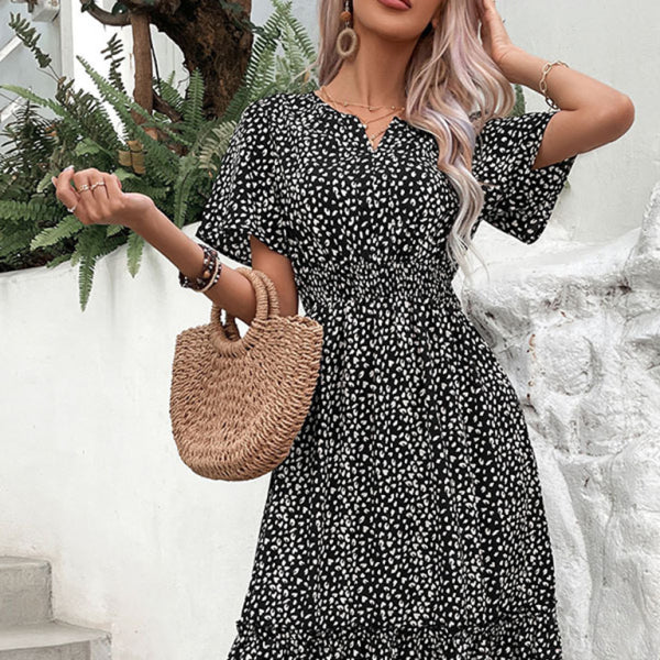 ποΈ Chic Graphic Print Waist Dress β Trendy & Flattering Fit for Everyday Style β¨