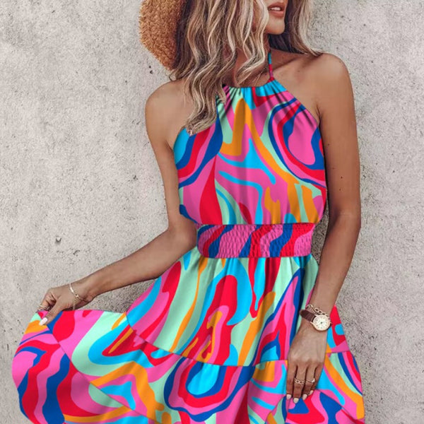 ✨ Chic Off-Shoulder Halter Dress – Sexy & Stylish Spring Summer Outfit ✨