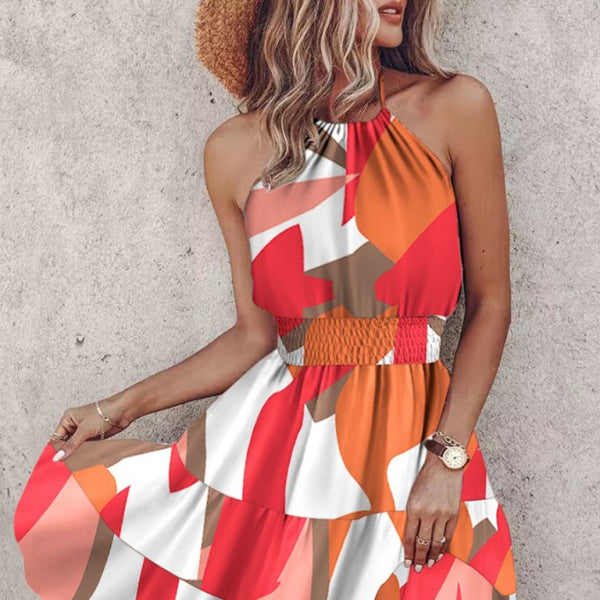 ✨ Chic Off-Shoulder Halter Dress – Sexy & Stylish Spring Summer Outfit ✨