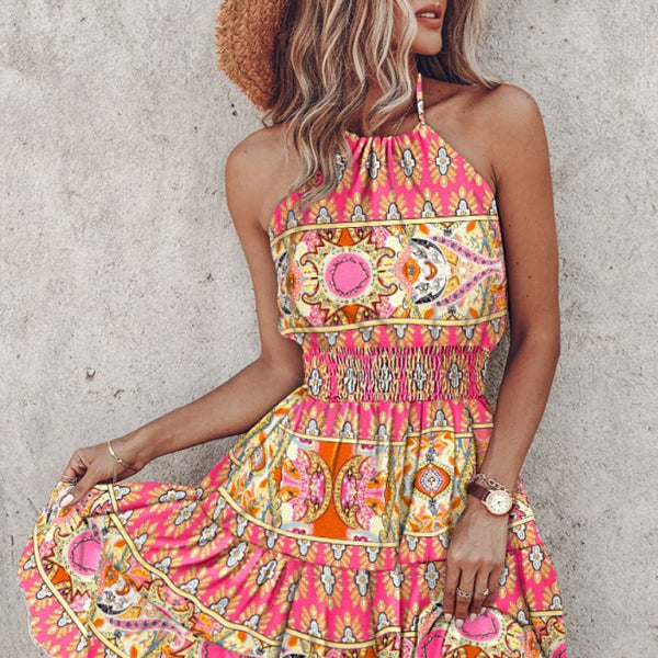 ✨ Chic Off-Shoulder Halter Dress – Sexy & Stylish Spring Summer Outfit ✨