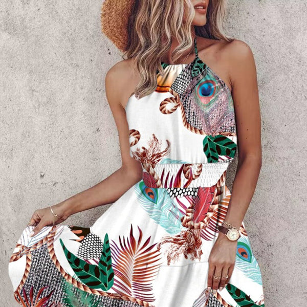 ✨ Chic Off-Shoulder Halter Dress – Sexy & Stylish Spring Summer Outfit ✨