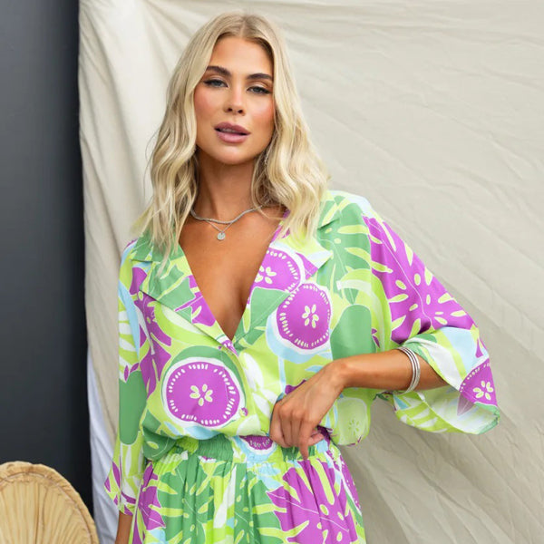 ✨ Chic & Comfy Two-Piece Short Set – Vacation Ready Outfit for Summer ☀️