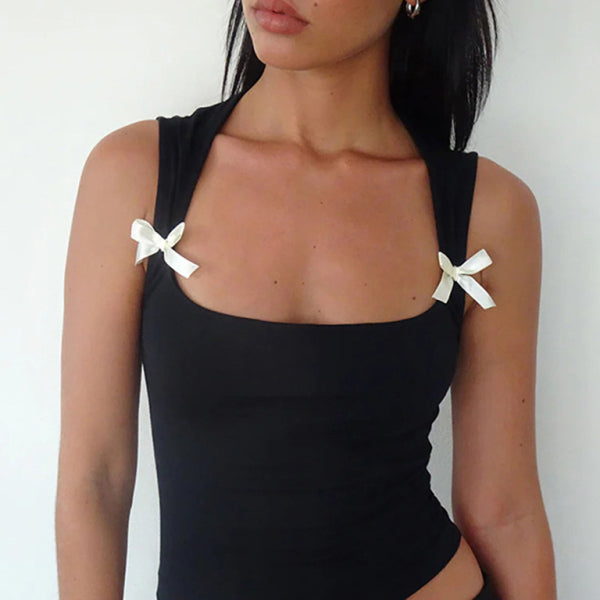 🖤 Chic Bow Detail Vest – Trendy, Sexy & Versatile Top for Any Occasion 🤍