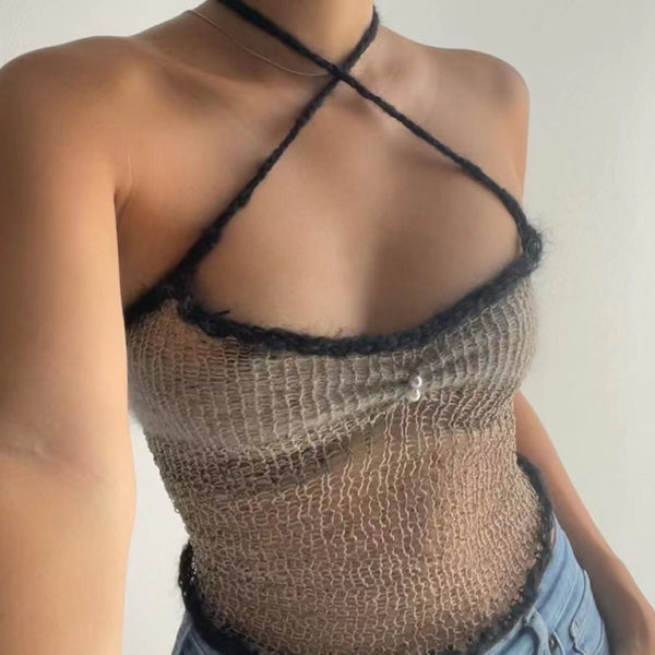 🔥 Slim Fit Contrast Sexy Cami Top – Trendy & Chic for Summer 🌸