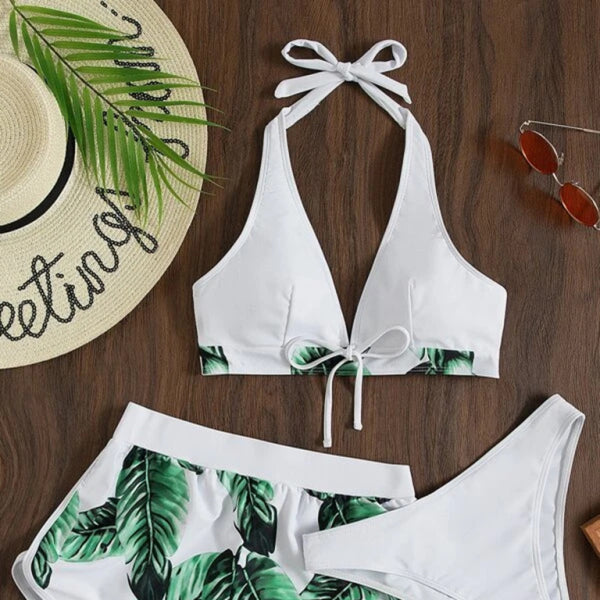 👙 Trendy Multi-Color 3 Piece Bikini Set – Sexy & Stylish Swimwear 🌊