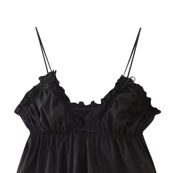 ✨ Chic Bow Tie Camisole Top – Trendy Women's Street Fashion Must-Have ✨