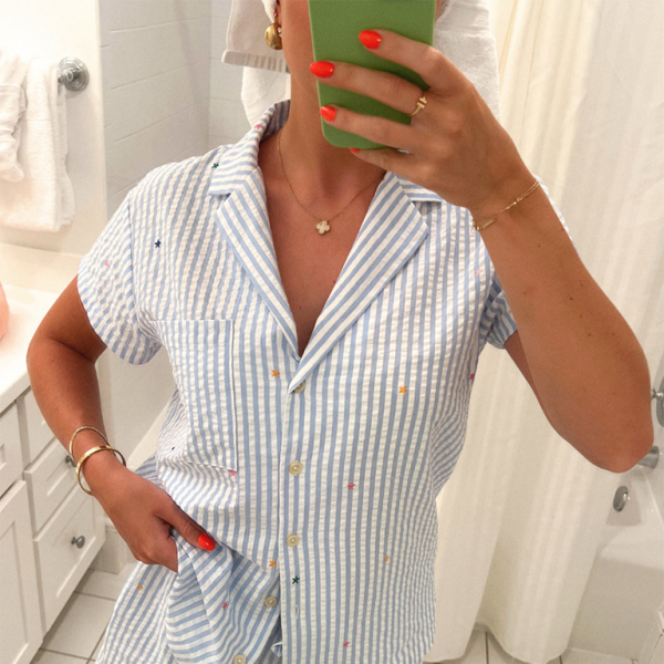 β¨ Striped Lounge Set β Chic & Comfy Two-Piece Outfit for Home & Outdoors β¨