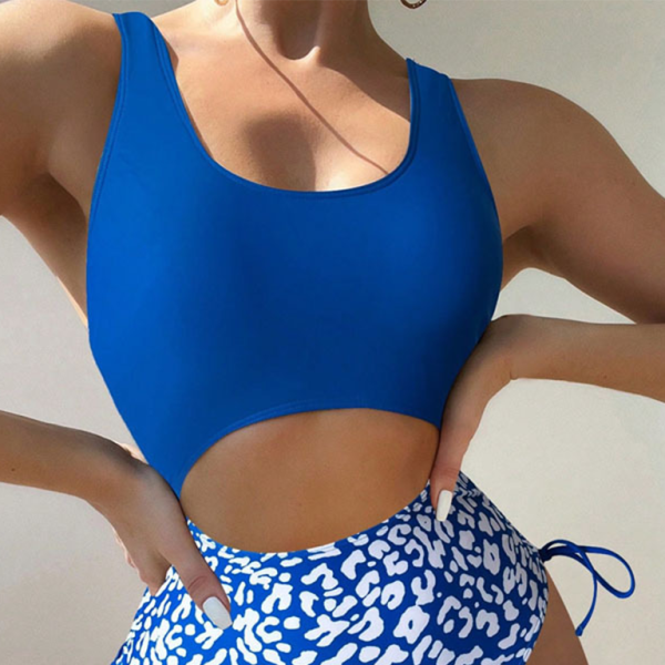 π€ Leopard Print U-Shaped One-Piece Swimsuit Sexy Strappy Swimwear for Summer π€