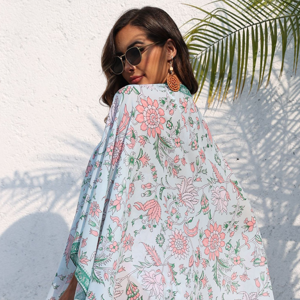 β¨ Chic Resort Floral Swim Shawl β Perfect Cover-Up for Vacation Vibes β¨