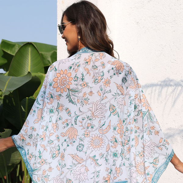 β¨ Chic Resort Floral Swim Shawl β Perfect Cover-Up for Vacation Vibes β¨