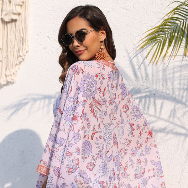 β¨ Chic Resort Floral Swim Shawl β Perfect Cover-Up for Vacation Vibes β¨