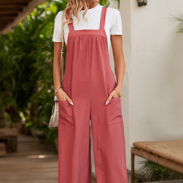 ✨ Chic Commuter One-Piece Jumpsuit – Casual Straight-Leg Overalls for Everyday Style ✨