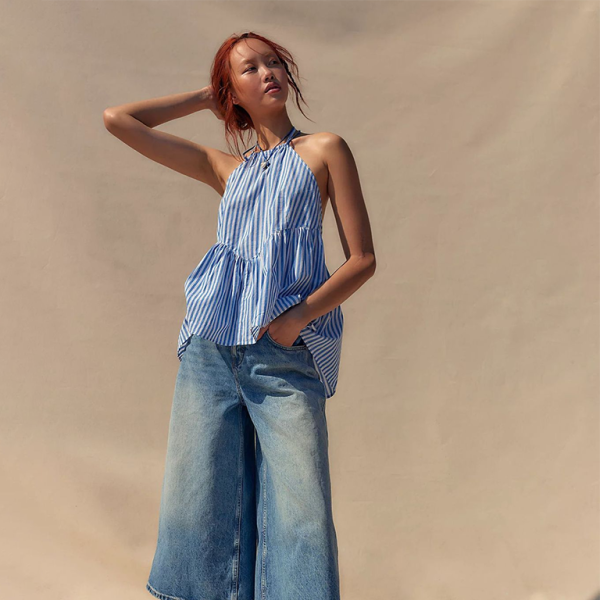 🖤 Y2K Striped Backless Tank Top Sexy & Trendy Must-Have 🖤