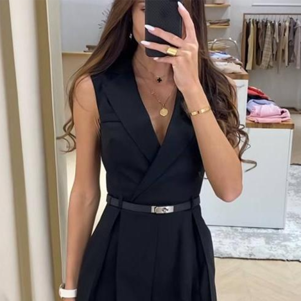 β¨ Chic Commuter Suit Jumpsuit β Effortlessly Stylish & Perfect for Work or Play β¨