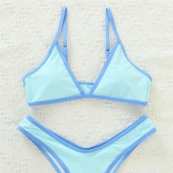 β¨ Trendy Color Block Bikini β Sexy & Sporty Swimwear for Summer β¨