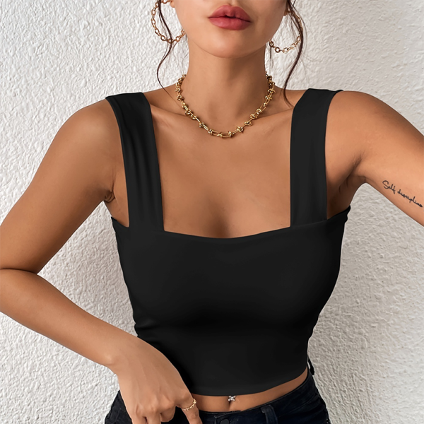 π₯ Sleek & Sexy Wide Strap Camisole Tank Top β Slim Fit, Must-Have Trend π₯