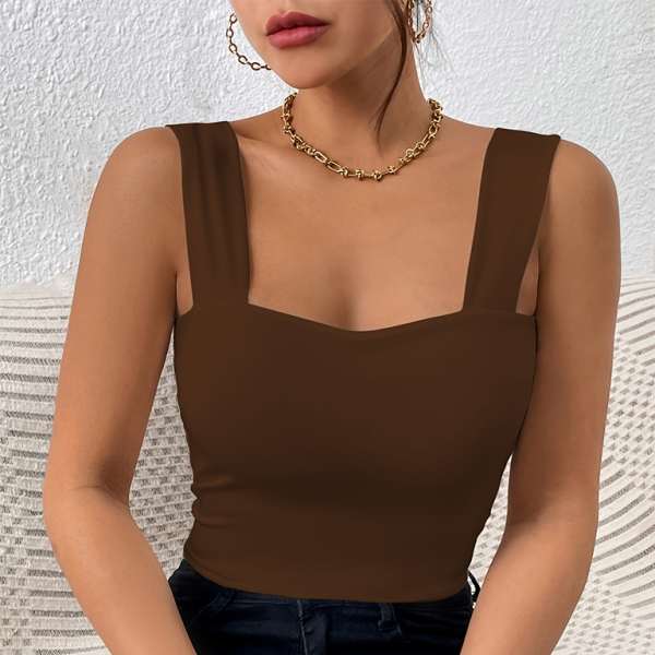 π₯ Sleek & Sexy Wide Strap Camisole Tank Top β Slim Fit, Must-Have Trend π₯