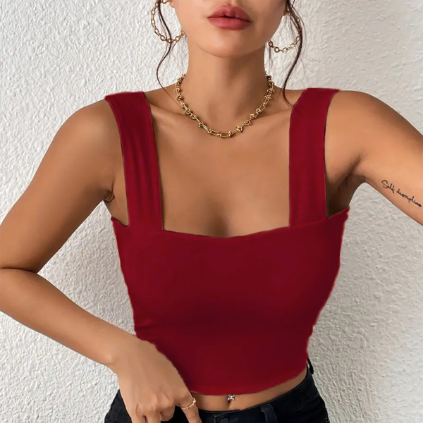 π₯ Sleek & Sexy Wide Strap Camisole Tank Top β Slim Fit, Must-Have Trend π₯