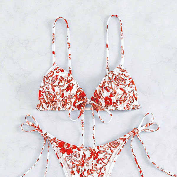 π Vintage Print Bikini Set β Stylish & Sexy Resort Swimwear π΄