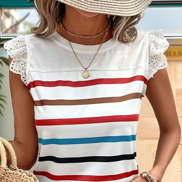 Stylish Striped Top for Women Trendy Casual Fit Spring Summer Must-Have