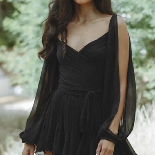 β¨ Chic Off-Shoulder V-Neck Dress Sexy & Stylish for Any Occasion β¨