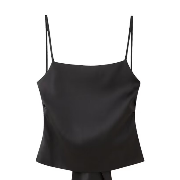 ✨ Satin Bow Back Camisole – Chic & Sexy Tank Top for Women ✨