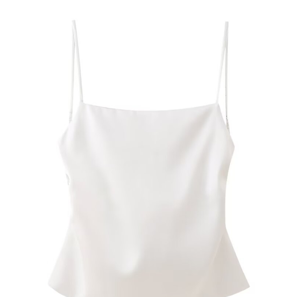 ✨ Satin Bow Back Camisole – Chic & Sexy Tank Top for Women ✨