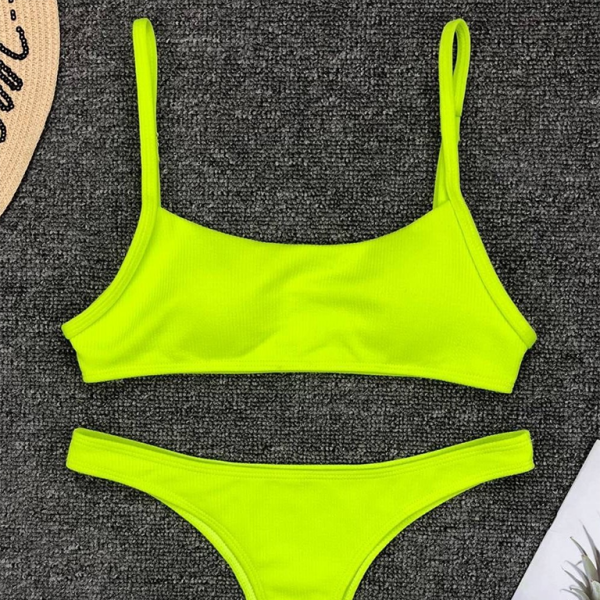 β¨ Flirty & Fierce Neon Bikini Set Sexy Two-Piece Swimsuit for Summer Vibes β¨