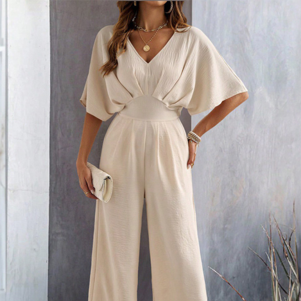 ✨ Chic & Effortless Wide-Leg Jumpsuit – Casual, Stylish & Perfect for Spring 🌸✨
