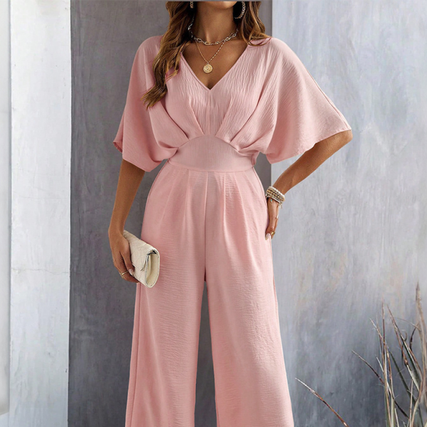 ✨ Chic & Effortless Wide-Leg Jumpsuit – Casual, Stylish & Perfect for Spring 🌸✨