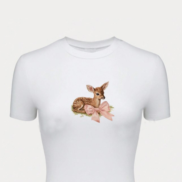 🛍️ Trendy Letter Print Crop Top – Stylish & Comfy Short Sleeve Tee for Women 🌟