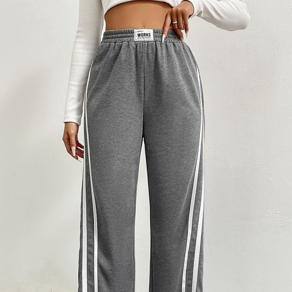 π€ High Waisted Wide Leg Sweatpants Striped Loose Fit Comfy Sporty Vibes π₯