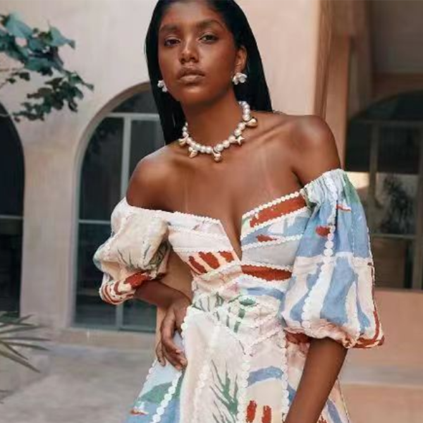 ✨ Chic Lace Short-Sleeve Dress – Perfect for Summer Vibes 🌸🤍