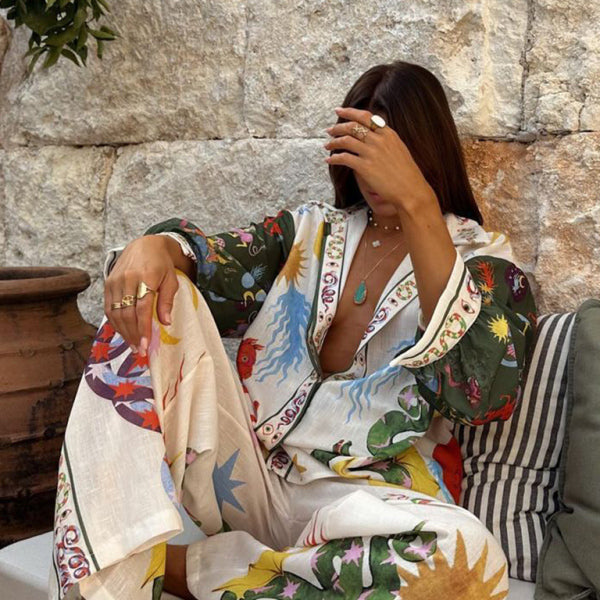 ποΈ Chic Personalized Printed Long Sleeve Shirt Set β Stylish & Comfy Must-Have β¨