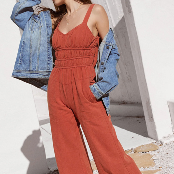 ✨ Chic & Stylish Solid Color Jumpsuit – Perfect for Resort & Summer Vibes ☀️✨