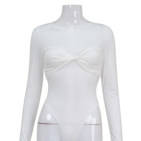 🖤 Chic & Sexy Long Sleeve Bodysuit – Flattering High Waist Fit for Any Occasion 🤍