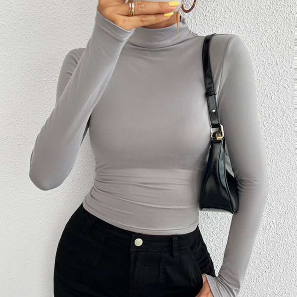 π€ Y2K Slim Fit Knit Turtleneck Top β Trendy, Soft & Stylish for Fall π
