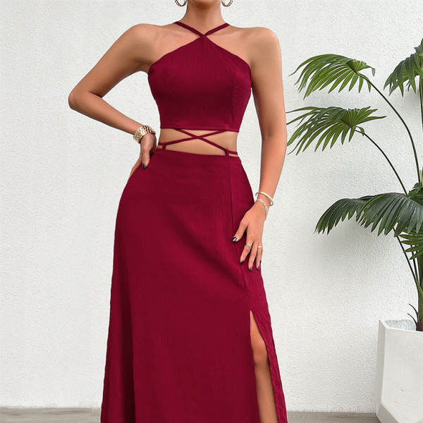 β¨ Strapless Two-Piece Skirt Set β Chic & Sexy Outfit for Spring Summer β¨