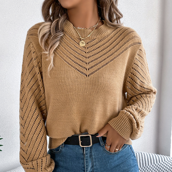 π§‘ Cozy Chic Lantern Sleeve Knit Sweater β Trendy Fall Winter Pullover π§‘