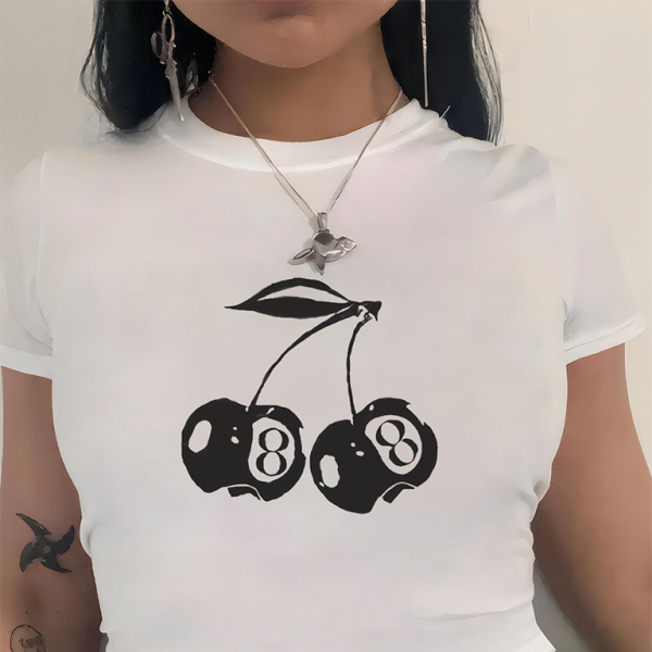 🦋 Trendy Y2K Print Top – Cute & Stylish Spring Summer Tee 💖